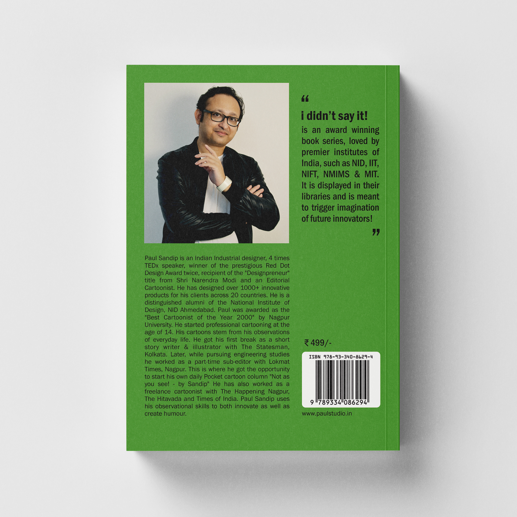 i didn't say it- vol 03 by PAUL SANDIP_back cover