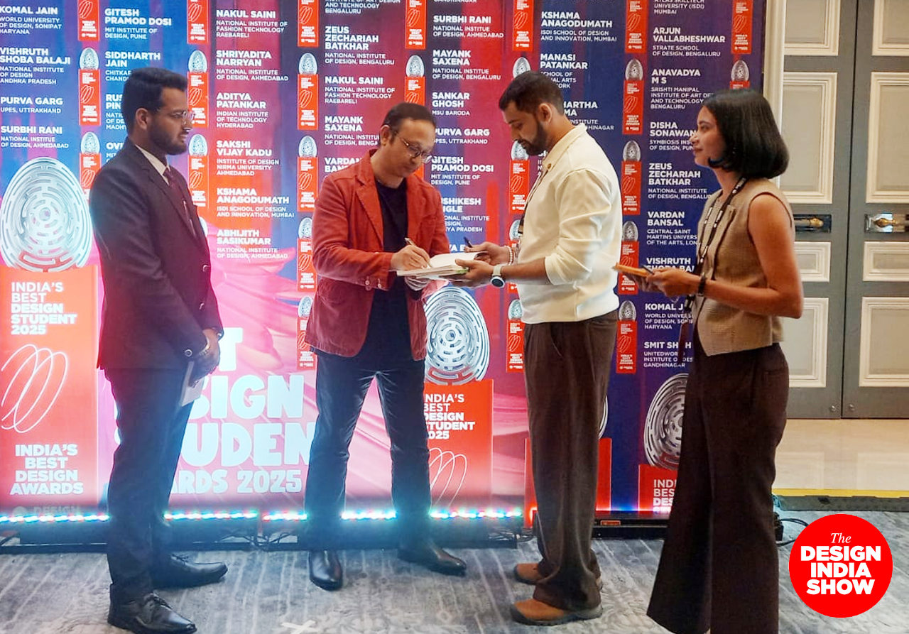paul sandip signing books at the design india show 2025