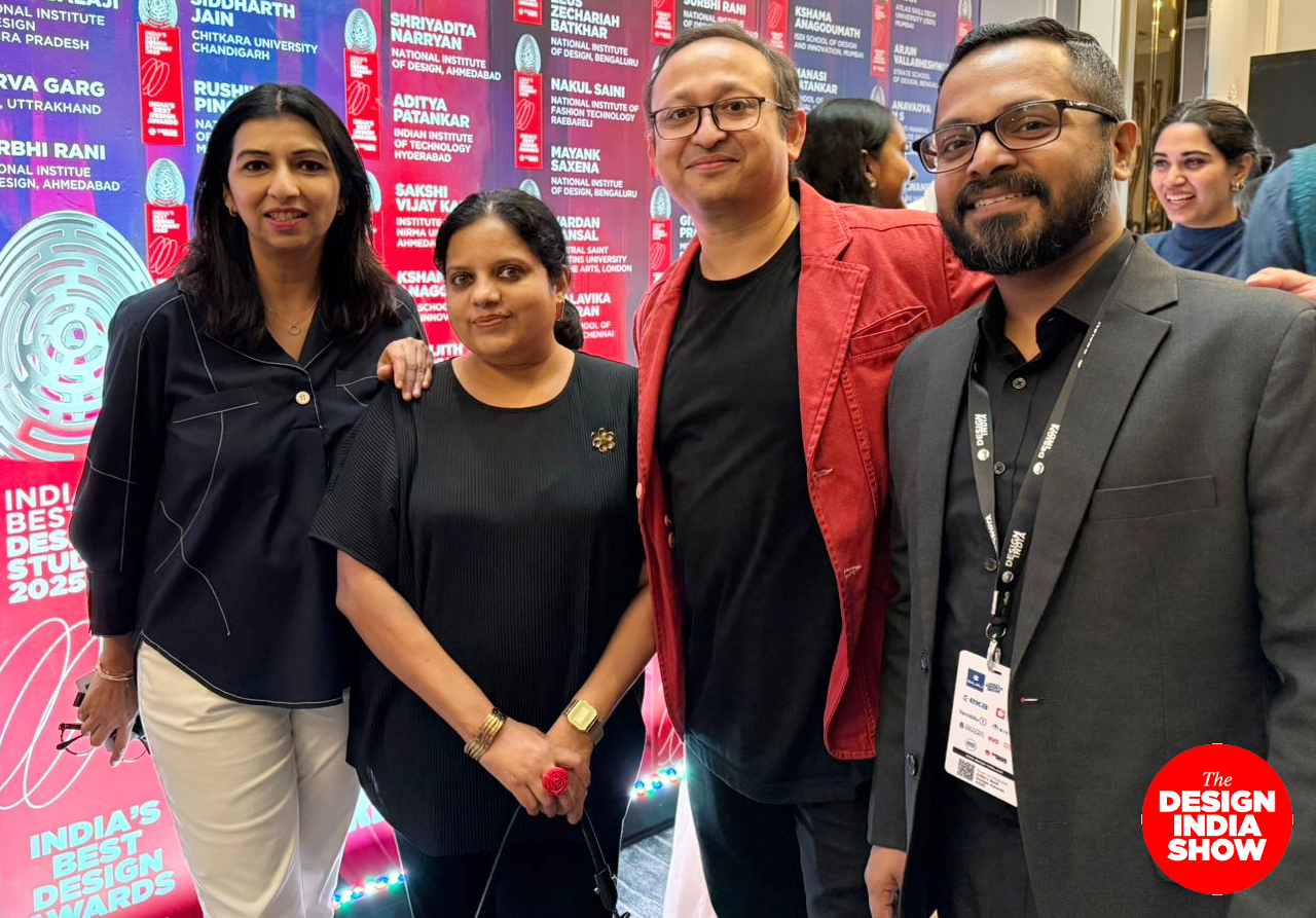 paul sandip with suhasini paul, Deepali Saini and Deekshit Sebastian at the design india show 2025