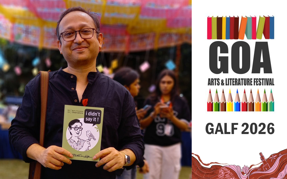 PAUL SANDIP_author of I DIDNT SAY IT_GOA ART AND LITERATURE FESTIVAL_GALF 2026
