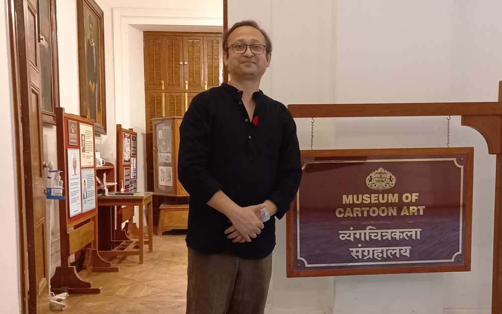 Paul Sandip cartoonist_ Museum of Cartoons_Pune_India_22-04-2026
